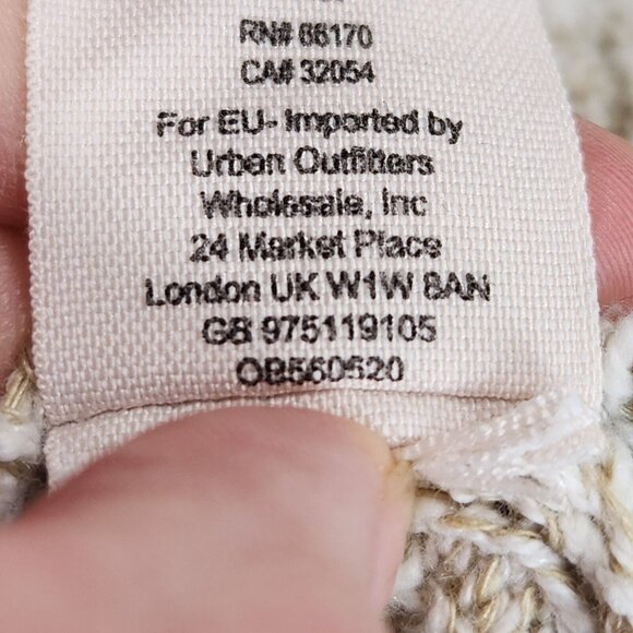 Free People Sweater Womens Large Cream Electric City Linen Blend Pullover Casual - Picture 10 of 12